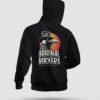 sudadera negra con logo retro estilo cómic en la espalda Original Rockers