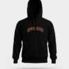 "Rosa Venenosa Hoodie" – Sudadera negra unisex estilo tatuaje tradicional