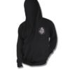 Sudadera negra Agente 33 vista frontal con logotipo monograma