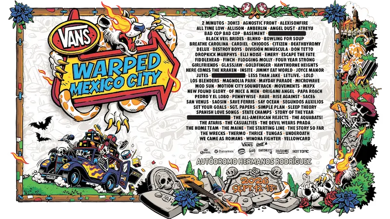 cartel oficial vans warped tour ciudad de mexico 2026