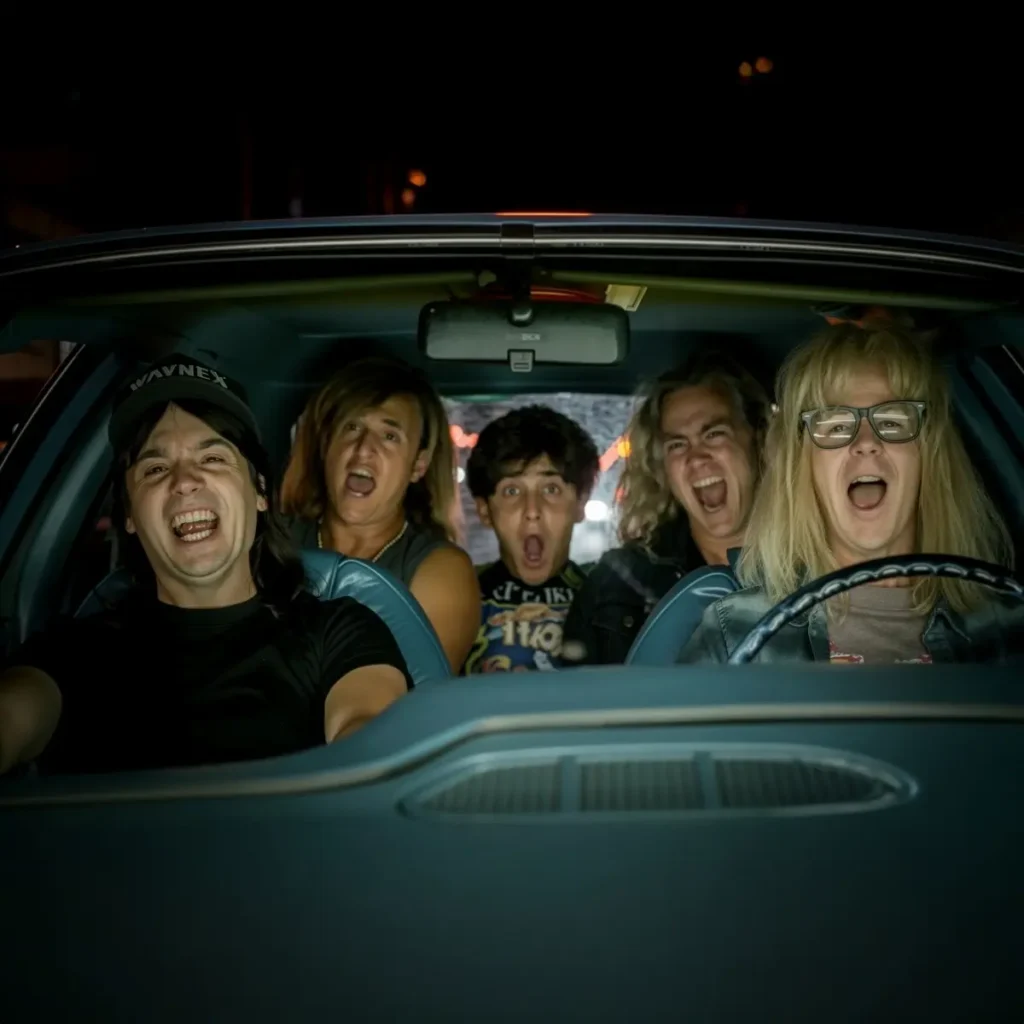 rockers de camino a un concierto